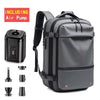 Backpack Man Travel Vacuum Compression with Electric Pump 17In Laptop Bag Waterproof Storage Expandable Fashion Casual Back Pack