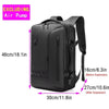 Backpack Man Travel Vacuum Compression with Electric Pump 17In Laptop Bag Waterproof Storage Expandable Fashion Casual Back Pack