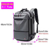 Backpack Man Travel Vacuum Compression with Electric Pump 17In Laptop Bag Waterproof Storage Expandable Fashion Casual Back Pack