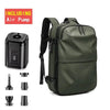 Backpack Man Travel Vacuum Compression with Electric Pump 17In Laptop Bag Waterproof Storage Expandable Fashion Casual Back Pack