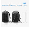 Backpack Man Travel Vacuum Compression with Electric Pump 17In Laptop Bag Waterproof Storage Expandable Fashion Casual Back Pack