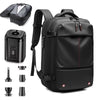 Backpack Man Travel Vacuum Compression with Electric Pump 17In Laptop Bag Waterproof Storage Expandable Fashion Casual Back Pack