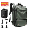 Backpack Man Travel Vacuum Compression with Electric Pump 17In Laptop Bag Waterproof Storage Expandable Fashion Casual Back Pack