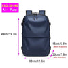Backpack Man Travel Vacuum Compression with Electric Pump 17In Laptop Bag Waterproof Storage Expandable Fashion Casual Back Pack