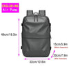 Backpack Man Travel Vacuum Compression with Electric Pump 17In Laptop Bag Waterproof Storage Expandable Fashion Casual Back Pack