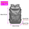 Backpack Man Travel Vacuum Compression with Electric Pump 17In Laptop Bag Waterproof Storage Expandable Fashion Casual Back Pack